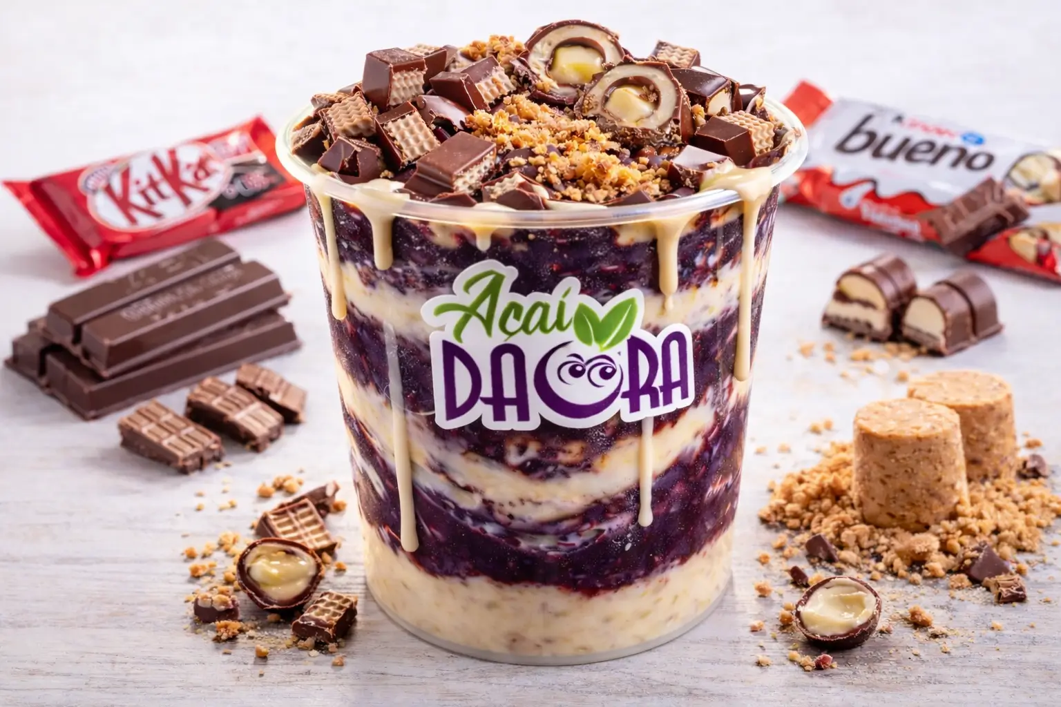 Açaí Premium Trio Chocolate – 500ml